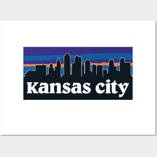 Kansas City Skyline Posters and Art